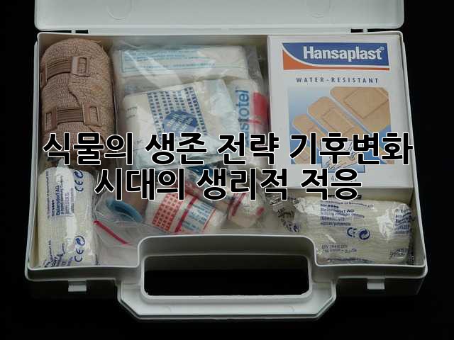 식물의 생존 전략: 기후변화 시대의 생리적 적응