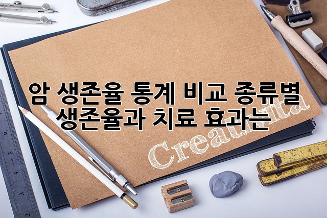 암 생존율 통계 비교: 종류별 생존율과 치료 효과는?