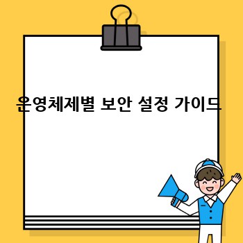 운영체제별 보안 설정 가이드