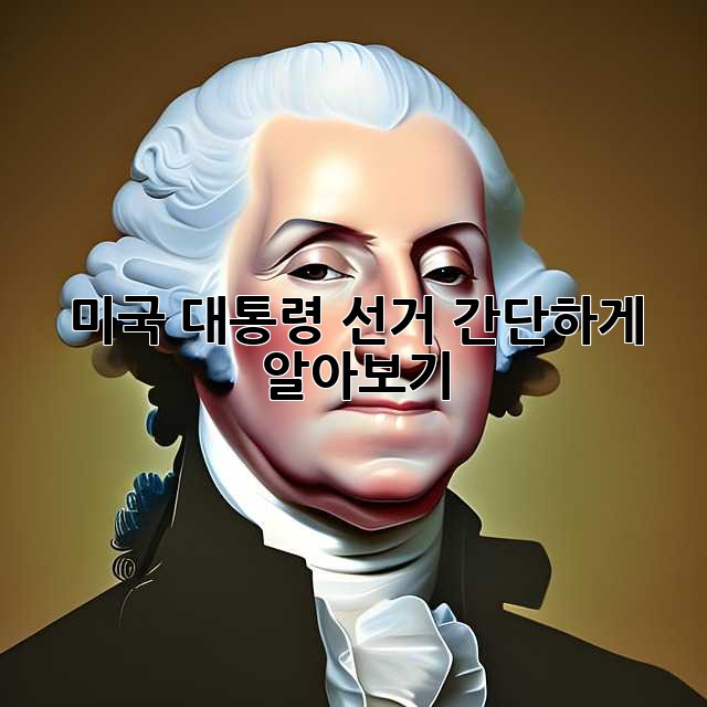미국 대통령 선거: 간단하게 알아보기