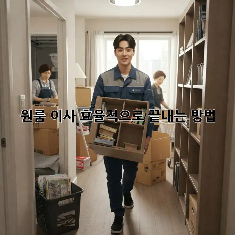 원룸 이사, 효율적으로 끝내는 방법!