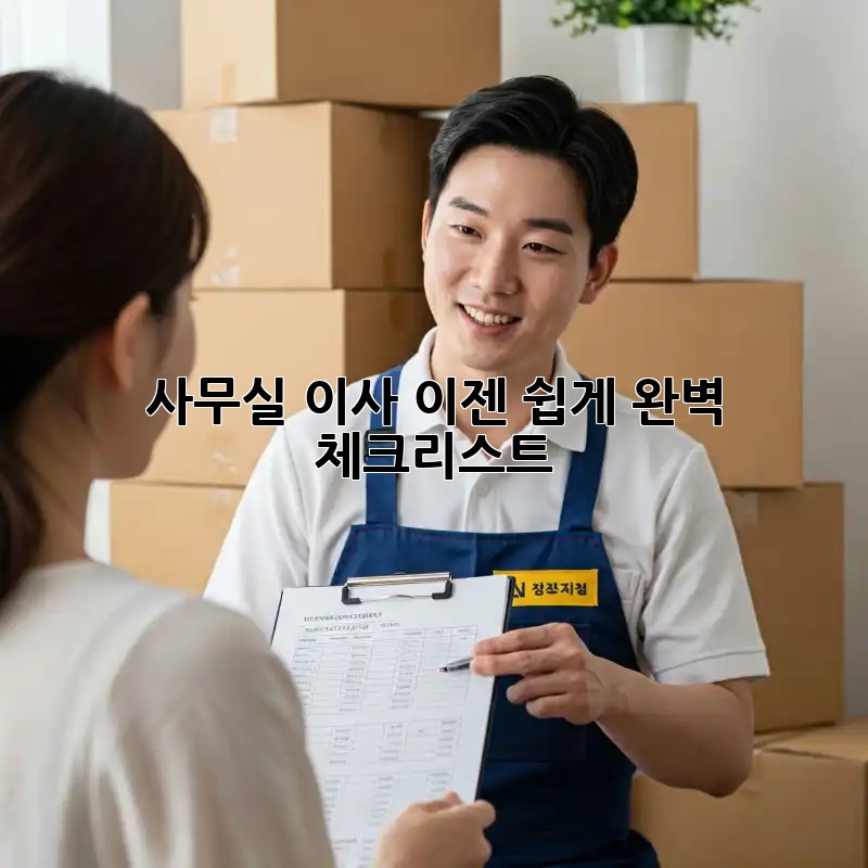 사무실 이사, 이젠 쉽게! 완벽 체크리스트