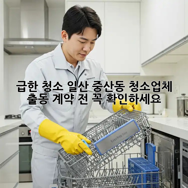 급한 청소? 일산 중산동 청소업체 출동! 계약 전 꼭 확인하세요!